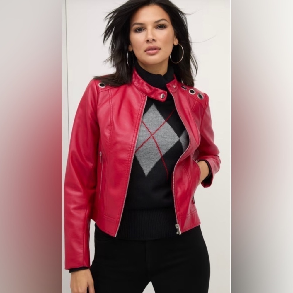 NY&Co Faux-Leather Jacket